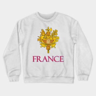 France - Coat of Arms Design Crewneck Sweatshirt